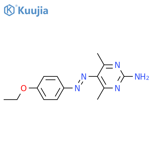 2-Pyrimidinamine,5-[2-(4-ethoxyphenyl)diazenyl]-4,6-dimethyl- structure