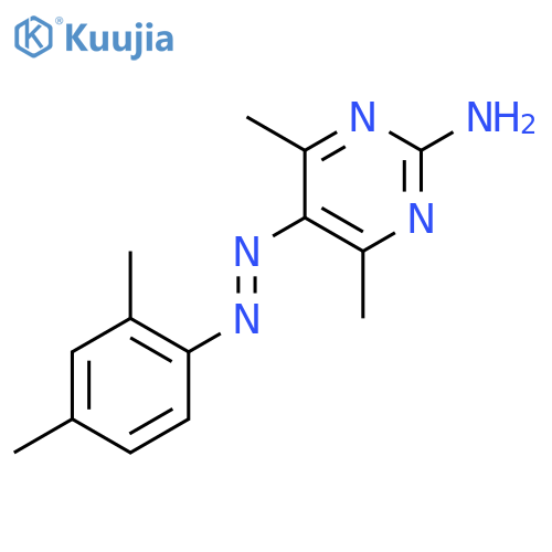 2-Pyrimidinamine,5-[2-(2,4-dimethylphenyl)diazenyl]-4,6-dimethyl- structure