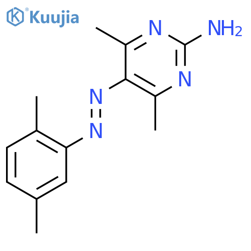 2-Pyrimidinamine,5-[2-(2,5-dimethylphenyl)diazenyl]-4,6-dimethyl- structure