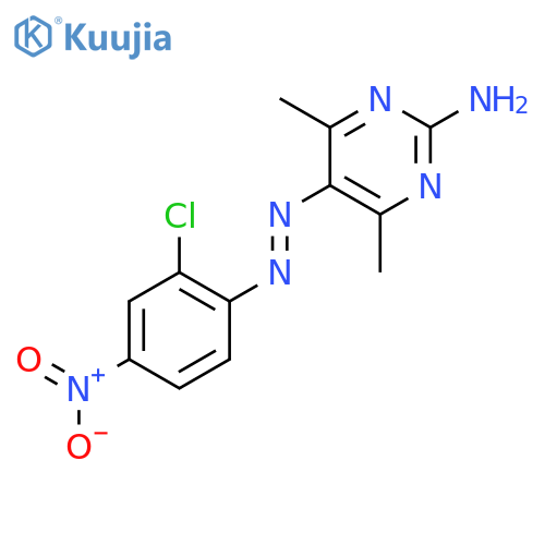 2-Pyrimidinamine,5-[2-(2-chloro-4-nitrophenyl)diazenyl]-4,6-dimethyl- structure