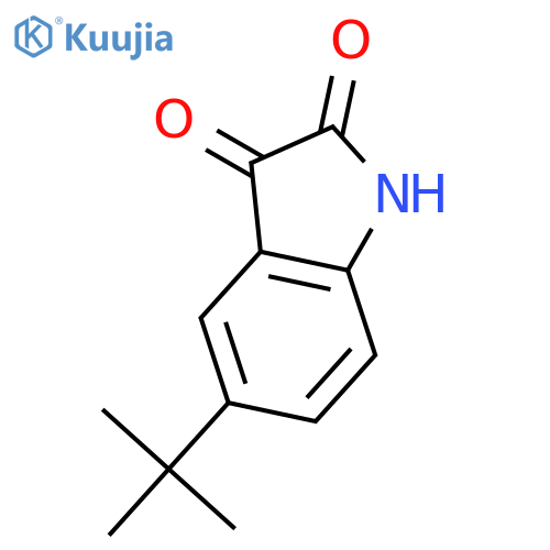 5-tert-butyl-2,3-dihydro-1H-indole-2,3-dione structure