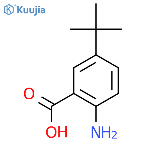 2-Amino-5-tert-butylbenzoic acid structure