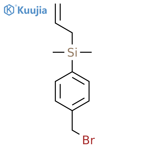 Silane, [4-(bromomethyl)phenyl]dimethyl-2-propenyl- structure