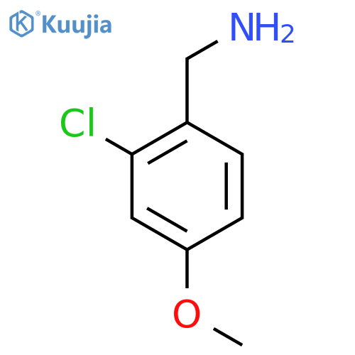 (2-Chloro-4-methoxyphenyl)methanamine structure