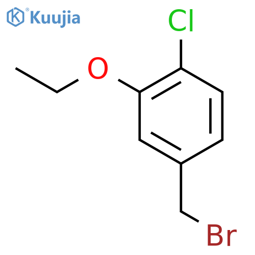 4-(Bromomethyl)-1-chloro-2-ethoxybenzene structure