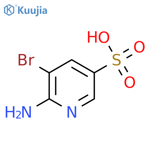 2-Amino-3-bromopyridine-5-sulfonic Acid structure