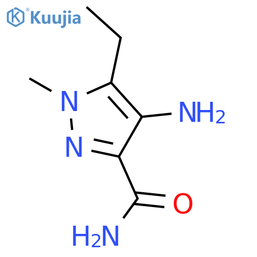 4-Amino-5-ethyl-1-methyl-1H-pyrazole-3-carboxylic acid amide structure