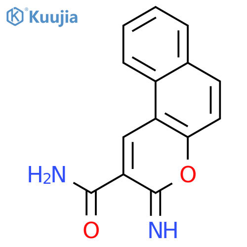 3H-Naphtho[2,1-b]pyran-2-carboxamide, 3-imino- structure