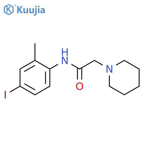 N-(4-Iodo-2-methyl-phenyl)-2-piperidin-1-yl-acetamide structure