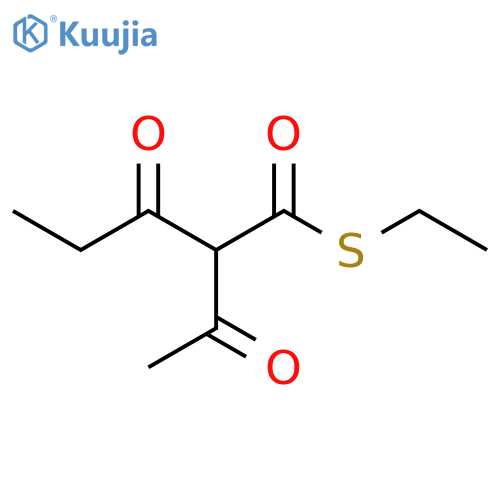 Pentanethioic acid, 2-acetyl-3-oxo-, S-ethyl ester structure