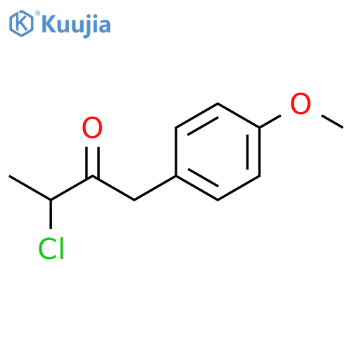 3-Chloro-1-(4-methoxyphenyl)butan-2-one structure