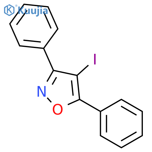 Isoxazole,4-iodo-3,5-diphenyl- structure