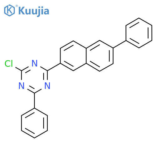 2-Chloro-4-phenyl-6-(6-phenylnaphthalen-2-yl)-1,3,5-triazine structure