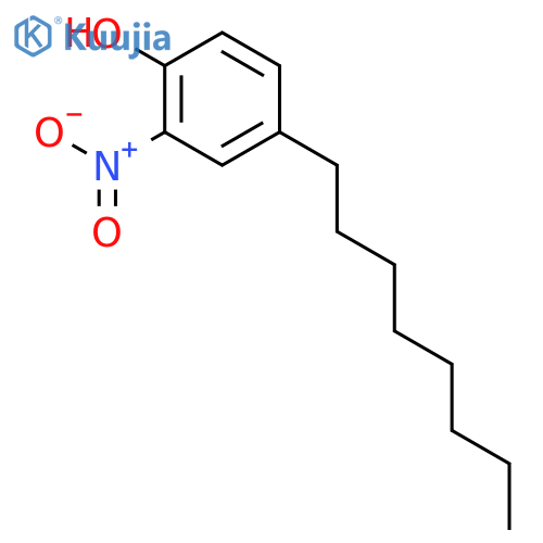 Phenol, 2-nitro-4-octyl- structure