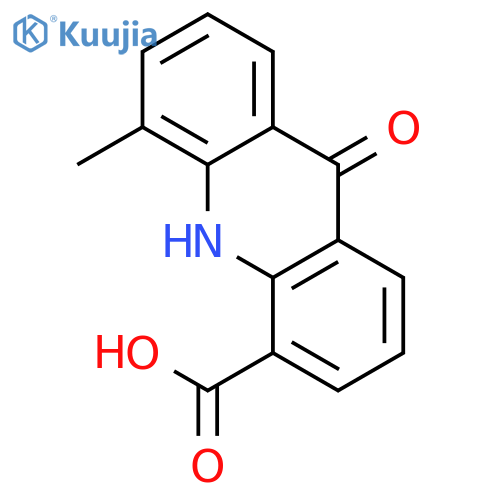 4-Acridinecarboxylic acid, 9,10-dihydro-5-methyl-9-oxo- structure