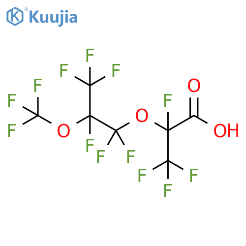 Propanoic acid, 2,3,3,3-tetrafluoro-2-[1,1,2,3,3,3-hexafluoro-2-(trifluoromethoxy)propoxy]- structure
