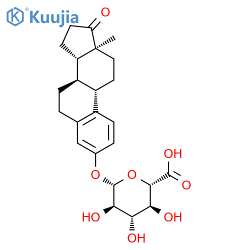 b-D-Glucopyranosiduronic acid,17-oxoestra-1,3,5(10)-trien-3-yl structure