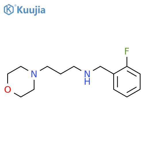 (2-Fluoro-benzyl)-(3-morpholin-4-yl-propyl)-amine structure