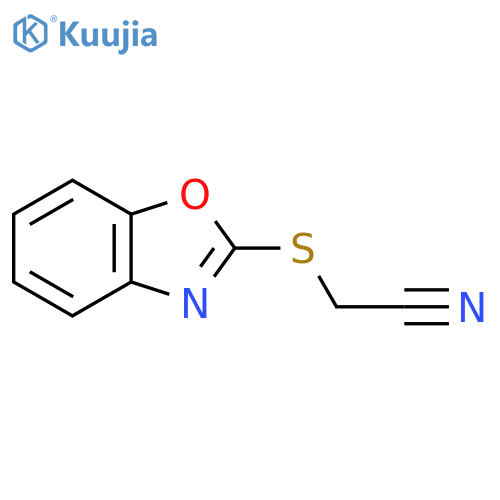 Acetonitrile, 2-(2-benzoxazolylthio)- structure