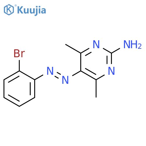 2-Pyrimidinamine,5-[2-(2-bromophenyl)diazenyl]-4,6-dimethyl- structure