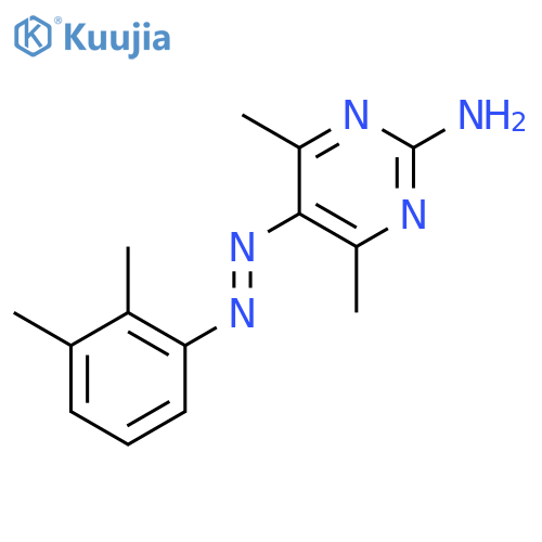 2-Pyrimidinamine,5-[2-(2,3-dimethylphenyl)diazenyl]-4,6-dimethyl- structure