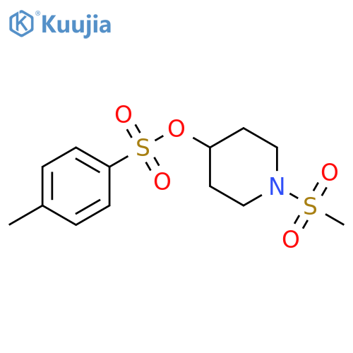 4-Piperidinol, 1-(methylsulfonyl)-, 4-(4-methylbenzenesulfonate) structure