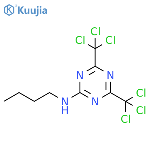 1,3,5-Triazin-2-amine,N-butyl-4,6-bis(trichloromethyl)- structure