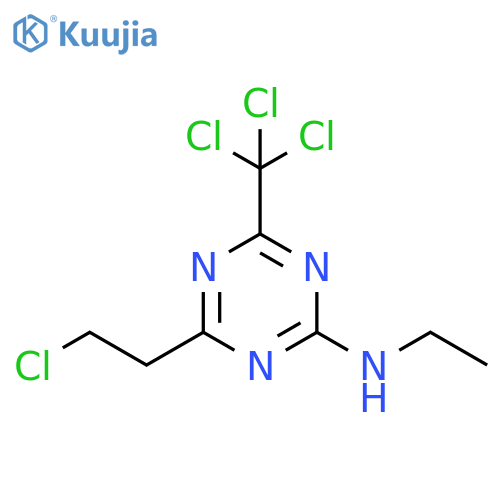 1,3,5-Triazin-2-amine,4-(2-chloroethyl)-N-ethyl-6-(trichloromethyl)- structure