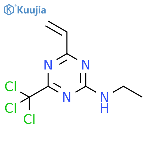 1,3,5-Triazin-2-amine,4-ethenyl-N-ethyl-6-(trichloromethyl)- structure