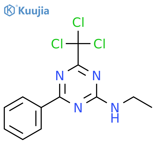 1,3,5-Triazin-2-amine,N-ethyl-4-phenyl-6-(trichloromethyl)- structure