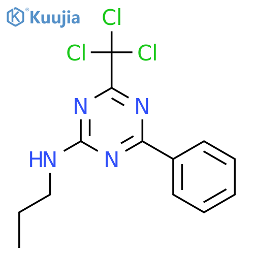 1,3,5-Triazin-2-amine,4-phenyl-N-propyl-6-(trichloromethyl)- structure