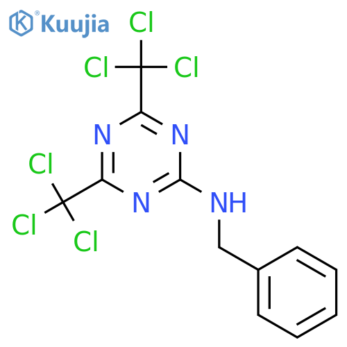 1,3,5-Triazin-2-amine,N-(phenylmethyl)-4,6-bis(trichloromethyl)- structure