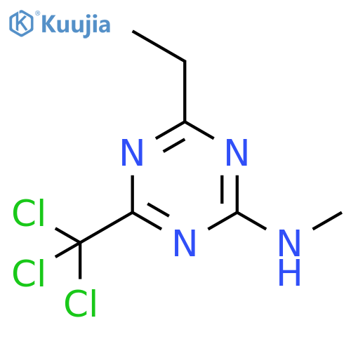1,3,5-Triazin-2-amine,4-ethyl-N-methyl-6-(trichloromethyl)- structure