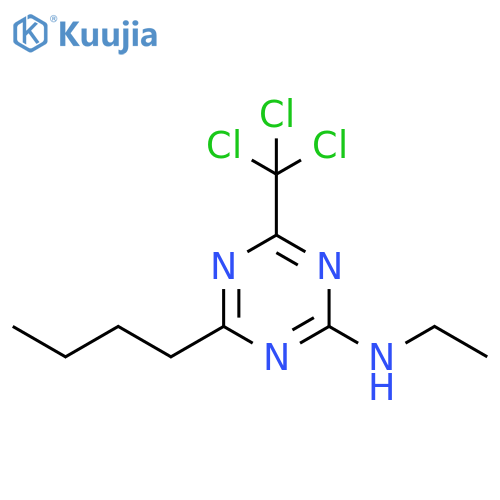 1,3,5-Triazin-2-amine,4-butyl-N-ethyl-6-(trichloromethyl)- structure