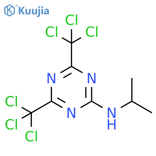 1,3,5-Triazin-2-amine,N-(1-methylethyl)-4,6-bis(trichloromethyl)- structure