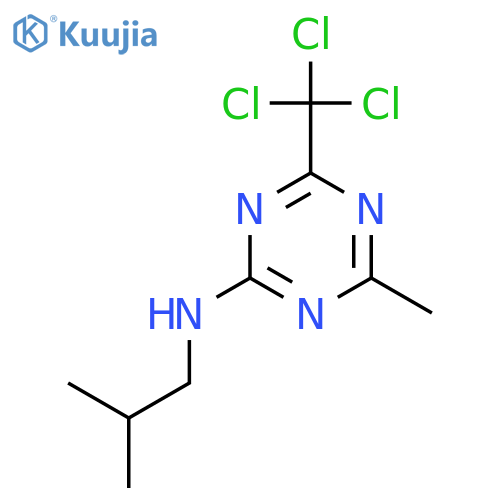 1,3,5-Triazin-2-amine,4-methyl-N-(2-methylpropyl)-6-(trichloromethyl)- structure