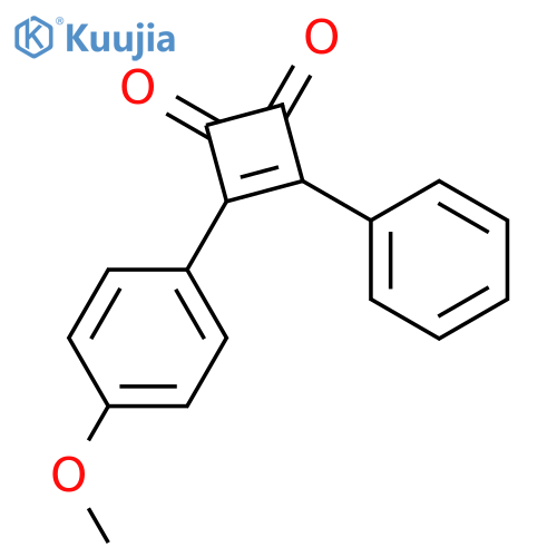 3-(4-Methoxyphenyl)-4-phenylcyclobut-3-ene-1,2-dione structure
