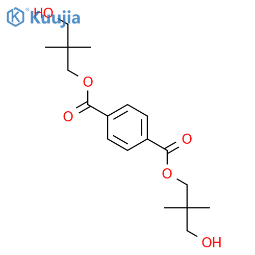 1,4-Benzenedicarboxylic acid, bis(3-hydroxy-2,2-dimethylpropyl) ester structure