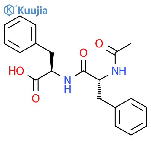 (2R)-2-[[(2R)-2-acetamido-3-phenylpropanoyl]amino]-3-phenylpropanoic acid structure