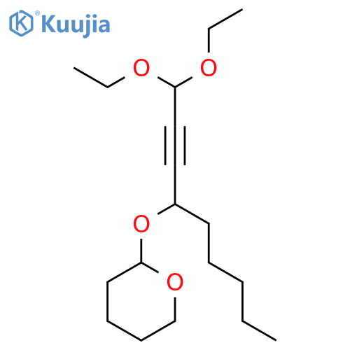 2H-Pyran, 2-[[1-(3,3-diethoxy-1-propynyl)hexyl]oxy]tetrahydro- structure