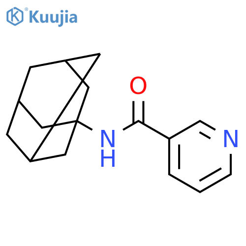 3-Pyridinecarboxamide,N-tricyclo[3.3.1.13,7]dec-1-yl- structure