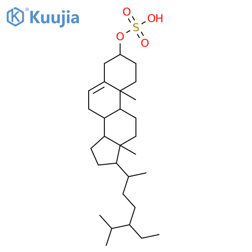 Stigmast-5-en-3-ol,3-(hydrogen sulfate), (3b)- structure
