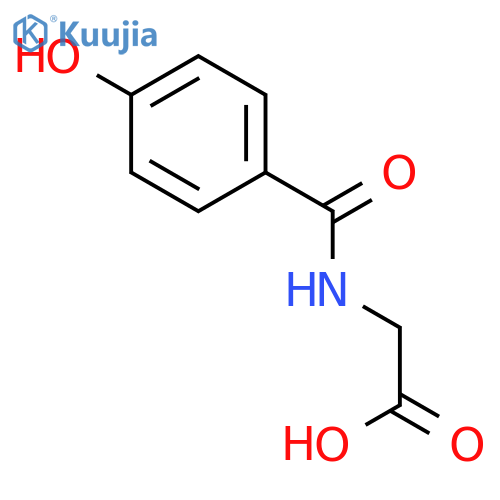 2-(4-Hydroxybenzamido)acetic acid structure