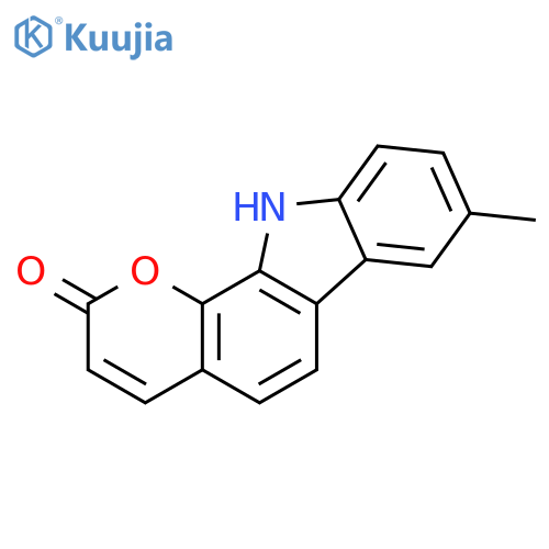 8-Methylpyrano[2,3-a]carbazol-2(11H)-one structure