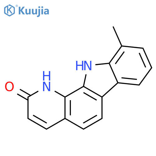 2H-Pyrido[2,3-a]carbazol-2-one, 1,11-dihydro-10-methyl- structure