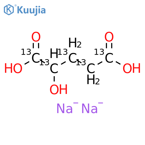 2-Hydroxyglutarate-13C5 Disodium Salt structure