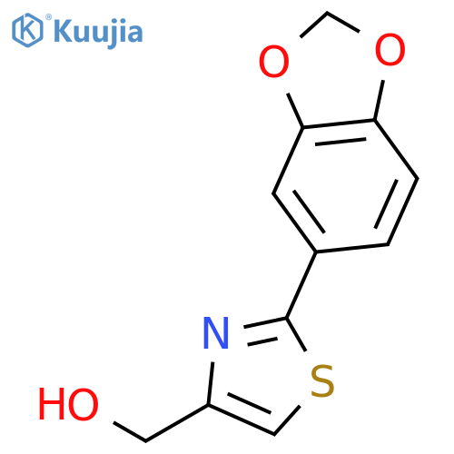 4-Thiazolemethanol,2-(1,3-benzodioxol-5-yl)- structure