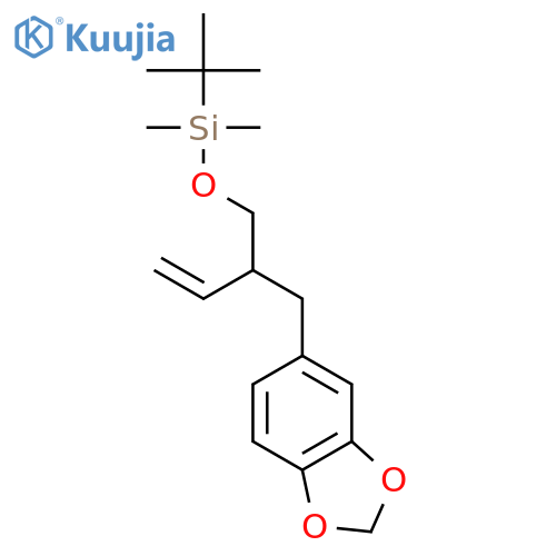 Silane,[[(2S)-2-(1,3-benzodioxol-5-ylmethyl)-3-butenyl]oxy](1,1-dimethylethyl)dimethyl- structure
