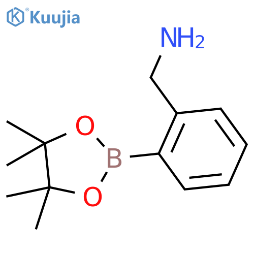 (2-(4,4,5,5-Tetramethyl-1,3,2-dioxaborolan-2-yl)phenyl)methanamine structure