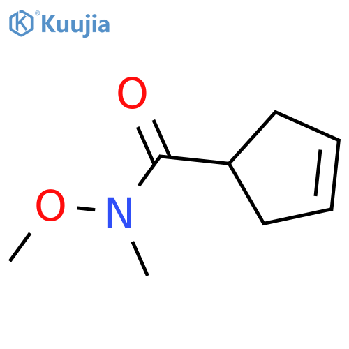 N-Methoxy-N-methyl-3-cyclopentenecarboxamide structure